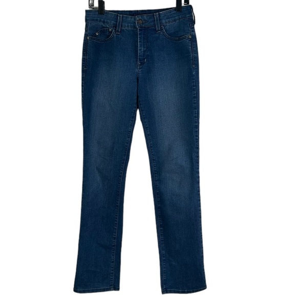 NYDJ Not Your Daughters Jeans Lift Tuck Technology Skinny Blue Jeans Women SZ 6 - Picture 2 of 15